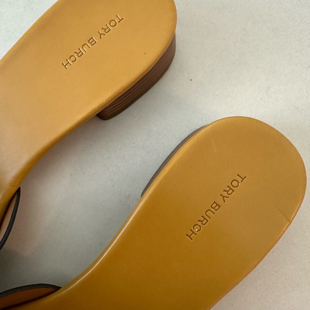 Tory Burch Tan Slide Sandals - Picture 4 of 5